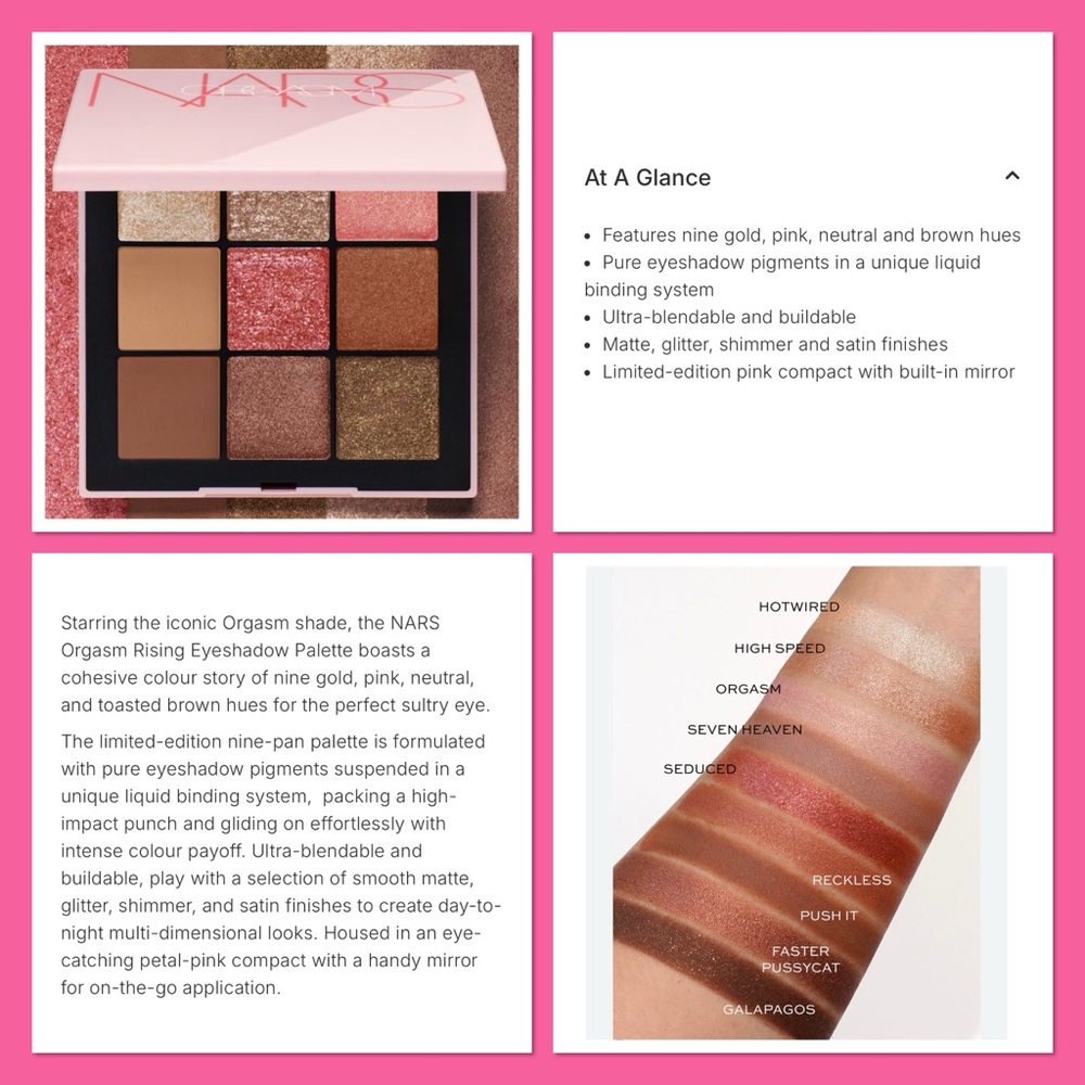 NARS 'Orgasm Rising' Eyeshadow Palette - Picture 2 of 11